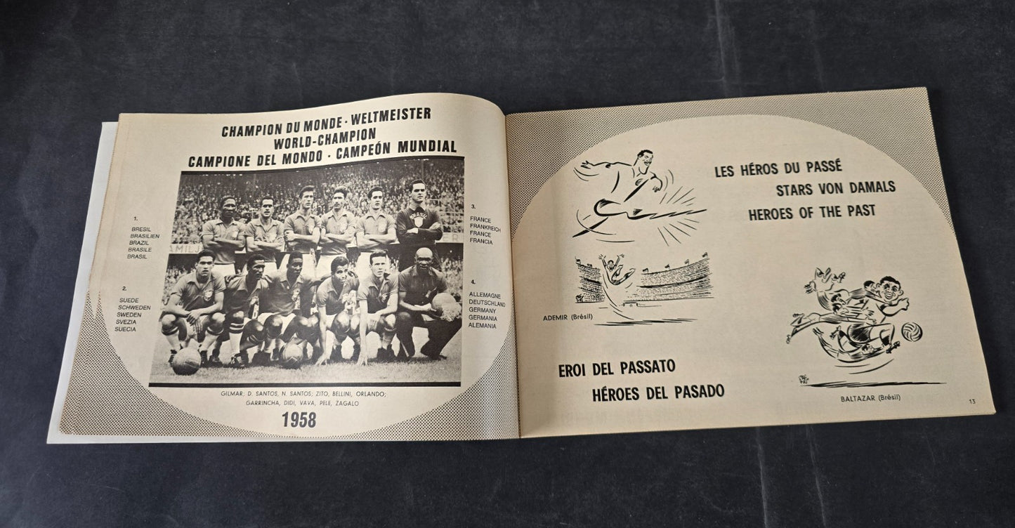 Programma Campionati del Mondo di Calcio 1966 multilingue Top Player & Rookie
