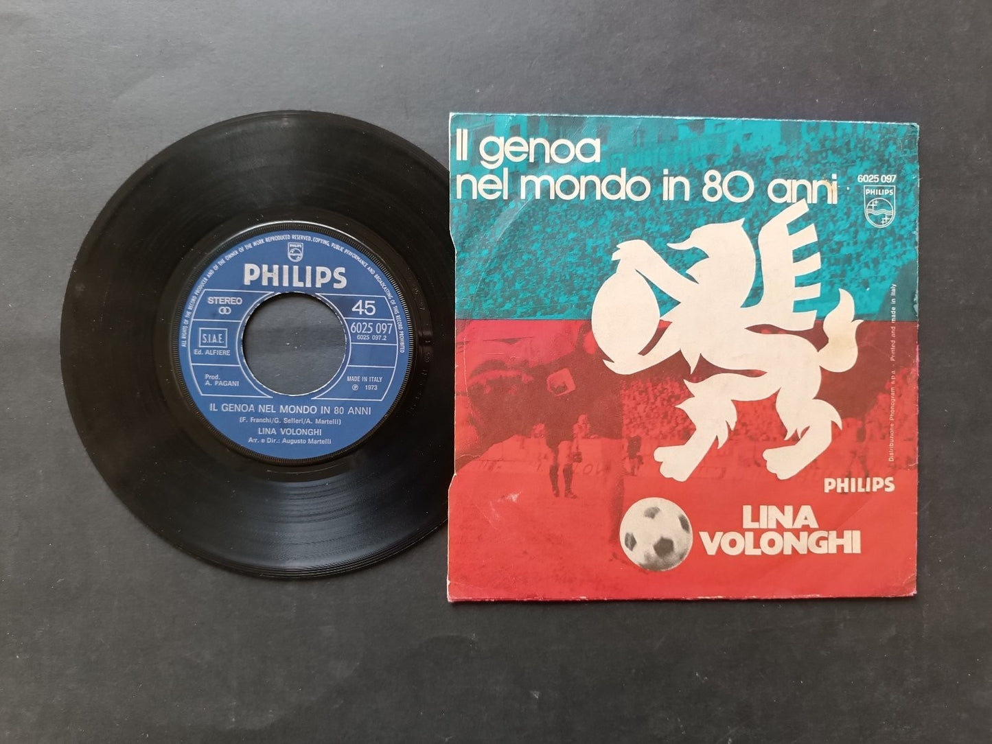 Vinile 45 giri SANDOKAN EI SUOI PIRATI Genoa