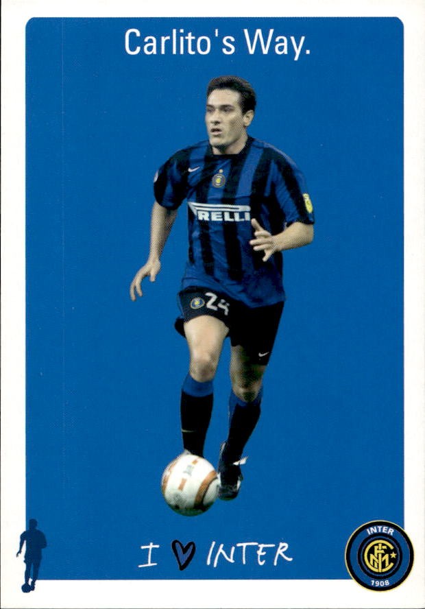 Cartolina calcio calciatore Inter Pierre Nlend Wom� con autografo stampato