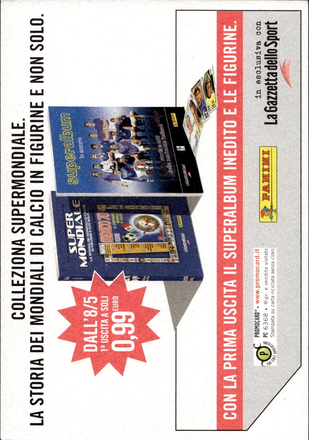 cartolina calciatori 1998 Francia Ronaldo