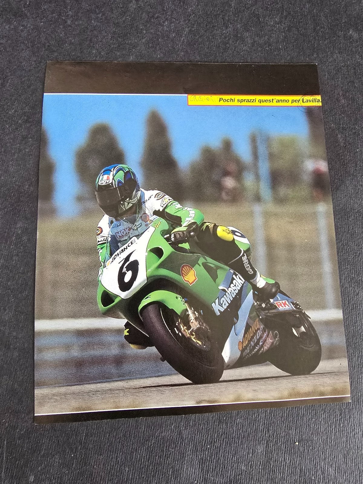 Autografo autograph originale su foglietto Pierfrancesco Chili motociclismo