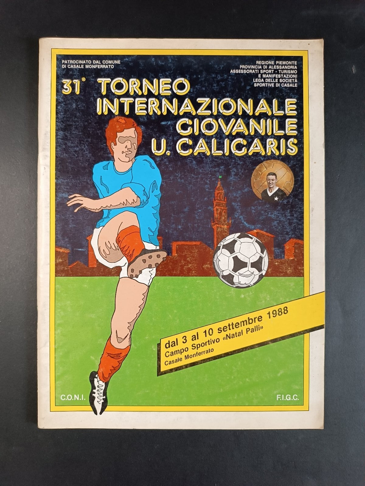 programma 31smo TORNEO INTER. GIOVANILE U. Caligaris 1988