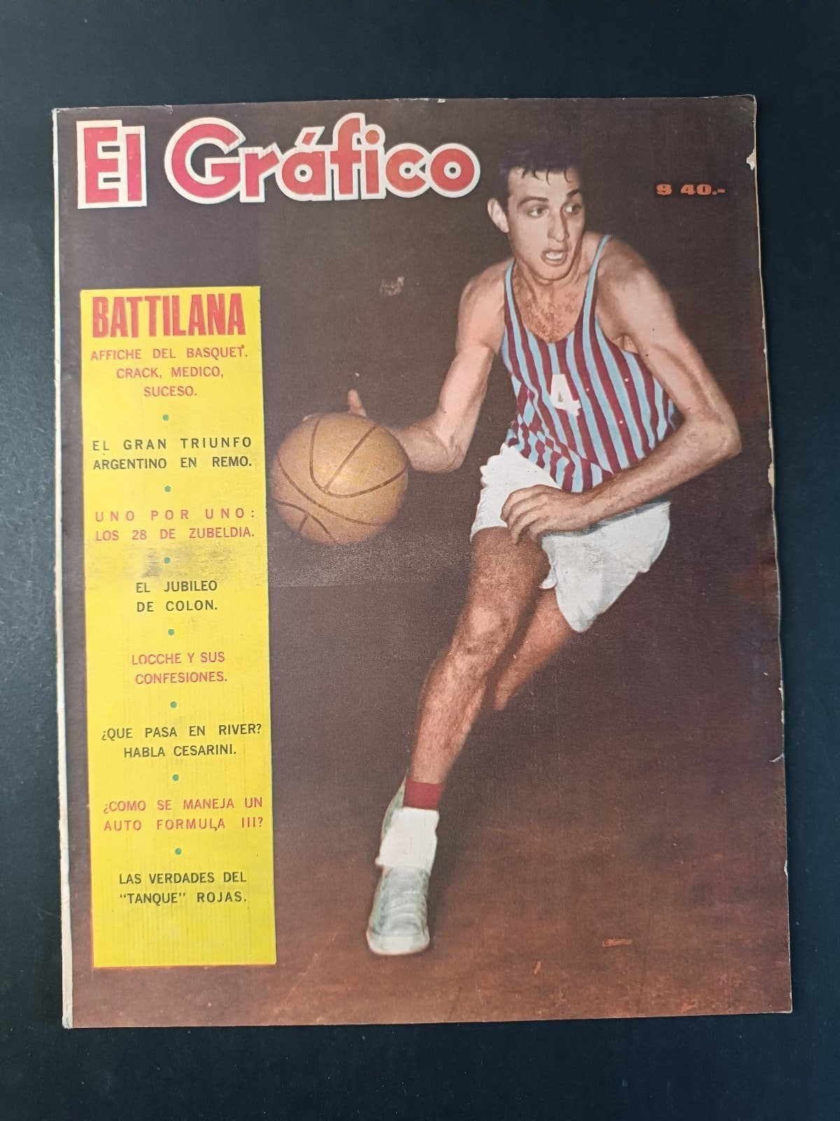 Rivista EL GRAFICO numero 2412 anno 1965 - Basket
