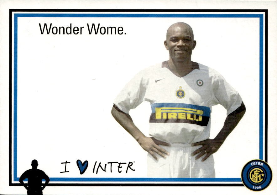 Cartolina calcio calciatore Inter Roberto Mancini con autografo stampato