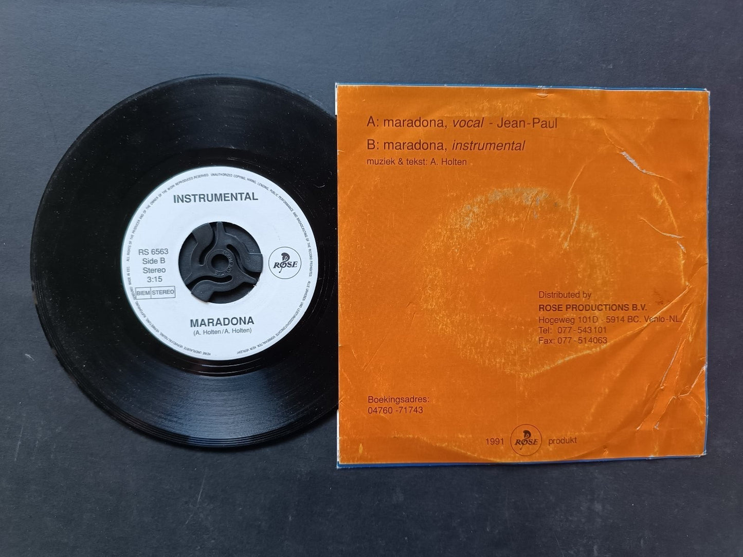 Vinile 45 giri MARADONA Jean Paul