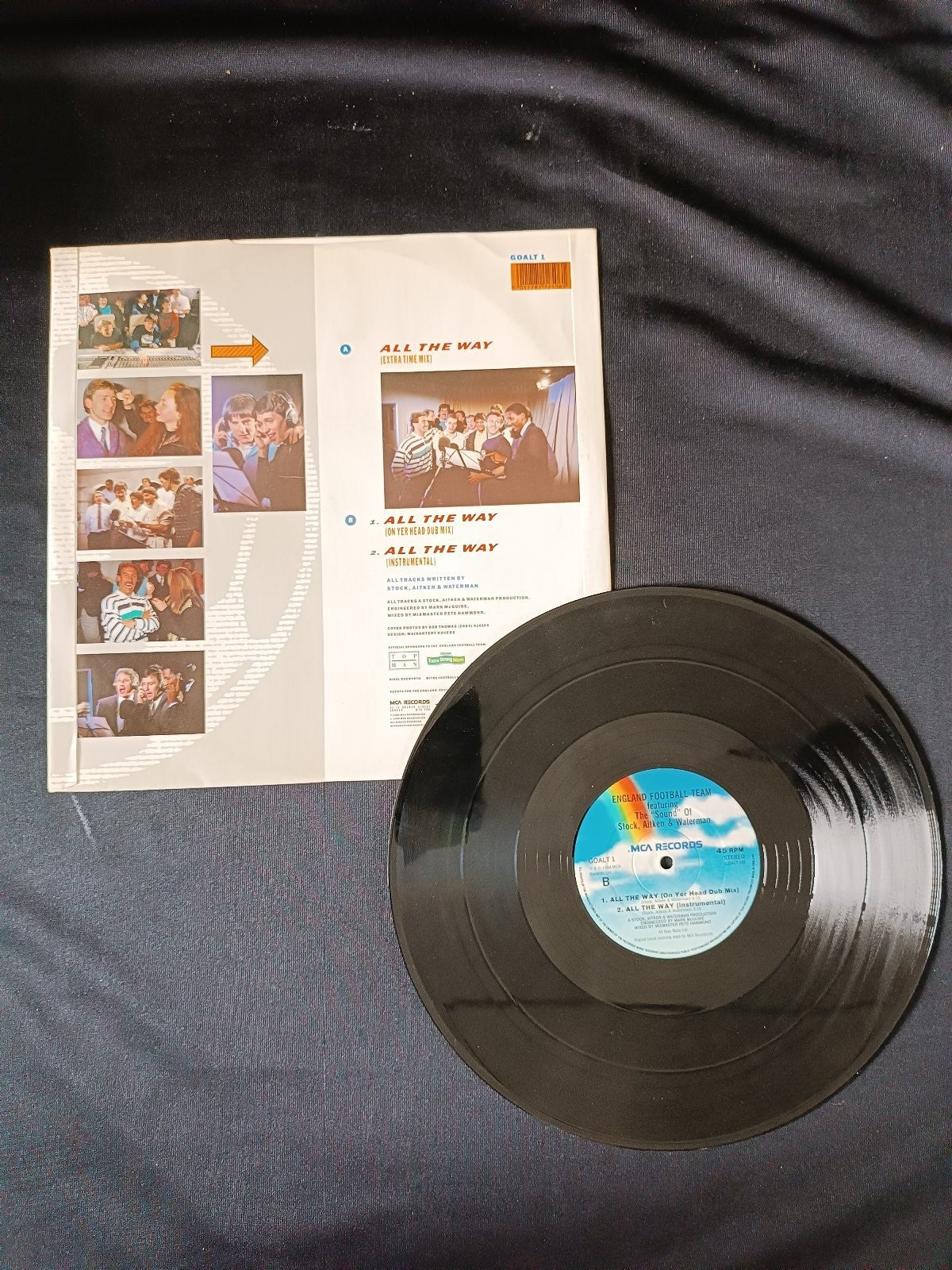 disco 33 giri england football team featuring sound stock aitken waterman