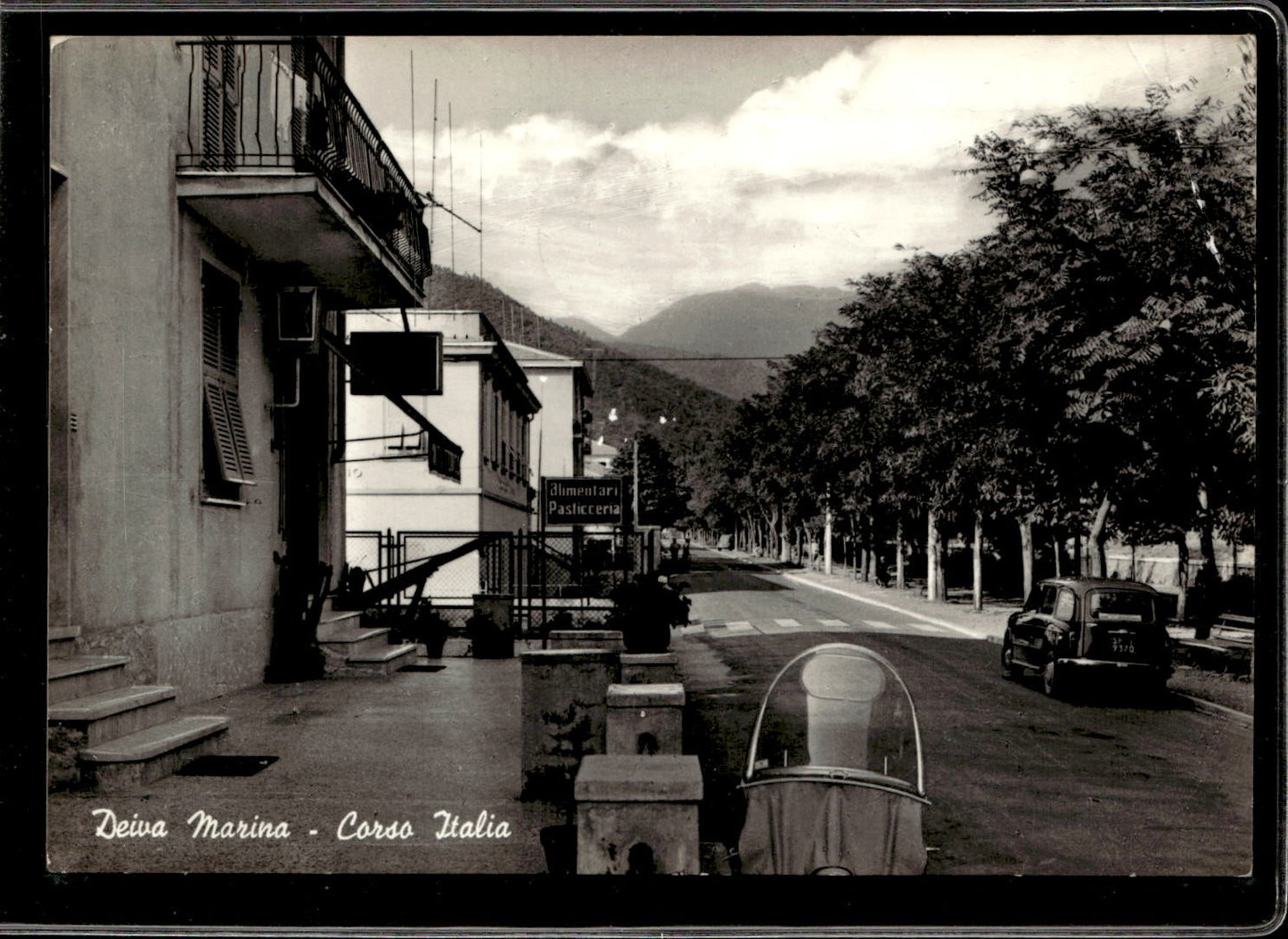 cartolina postcard Deiva Marina Corso Italia 1973 autografi Milan