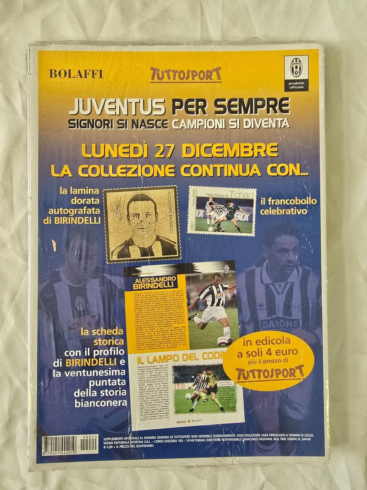 medaglia Juventus per sempre Tuttosport Bolaffi nr 20 Pessotto sigillata