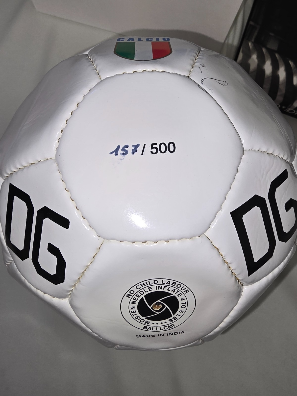 Dolce & Gabbana Libro "CALCIO" 2003 Del Piero e altri pallone in cuoio numerato