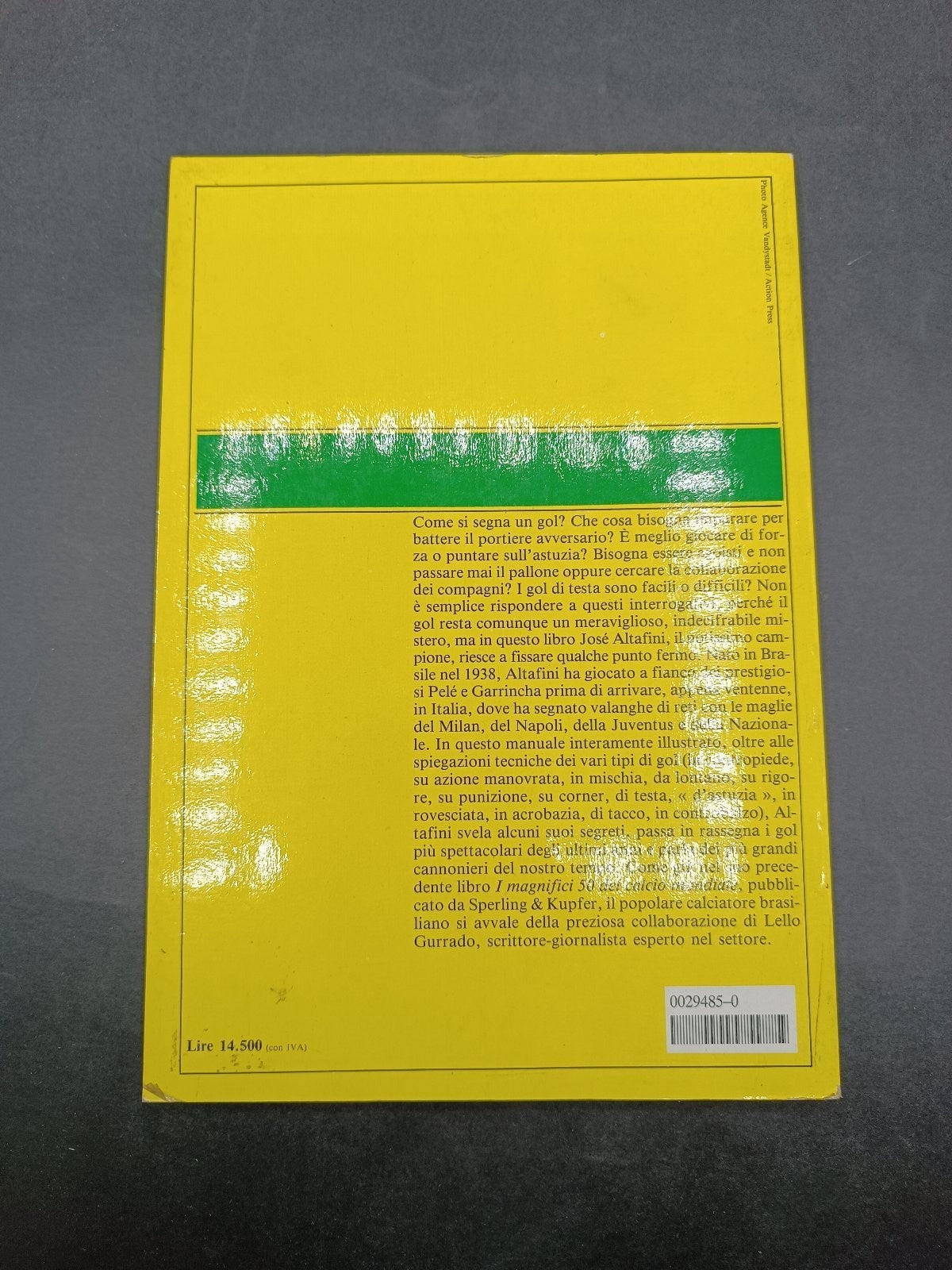libro Come fare gol Jos� Altafini Sperling e Kupfer