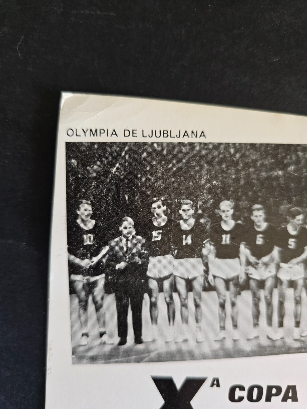 SIMMENTHAL Olimpia Milano Basket cartolina viaggiata autografata Coppa Campioni