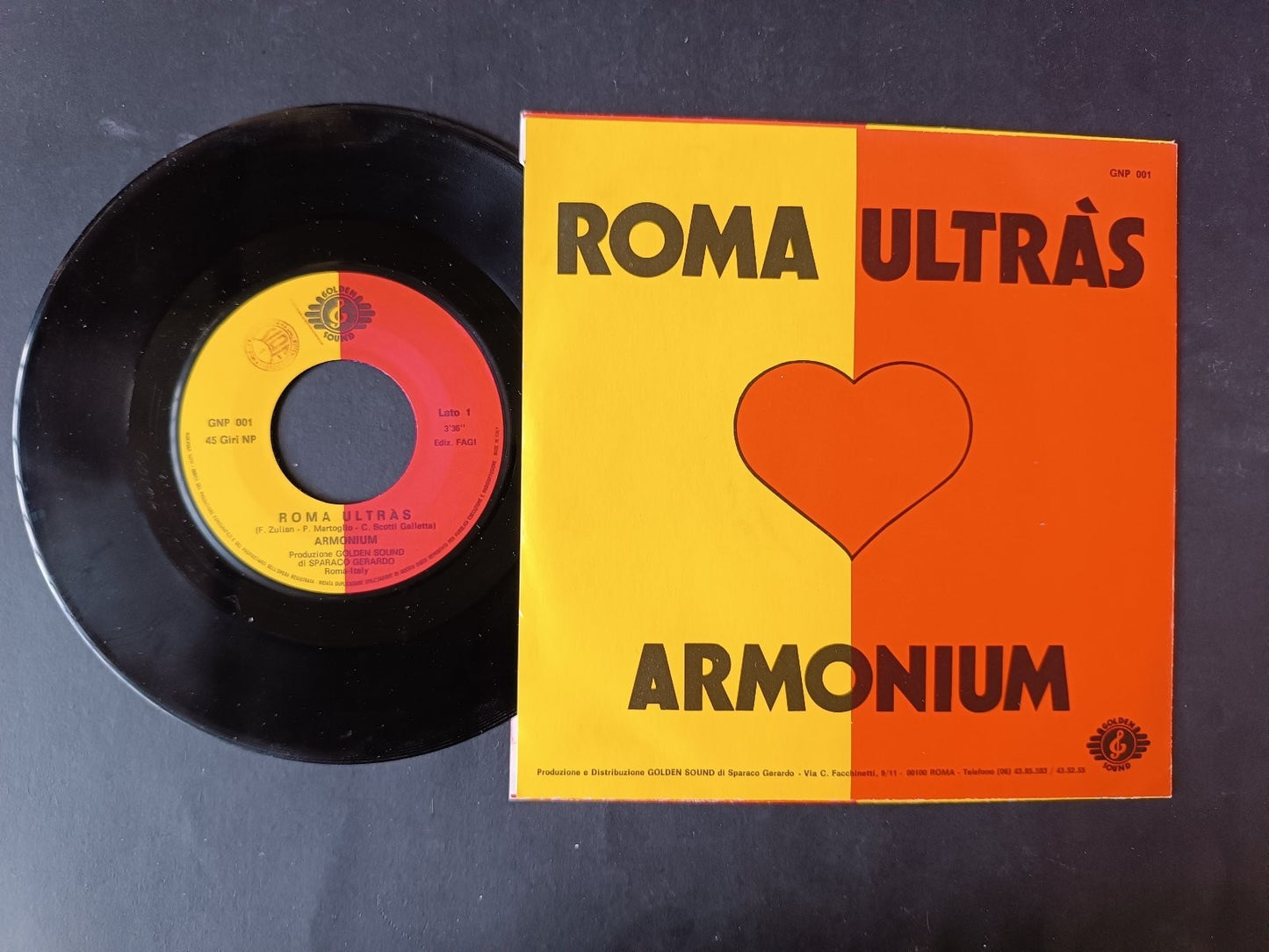 Vinile 45 giri ROMA ULTRAS ARMONIUM