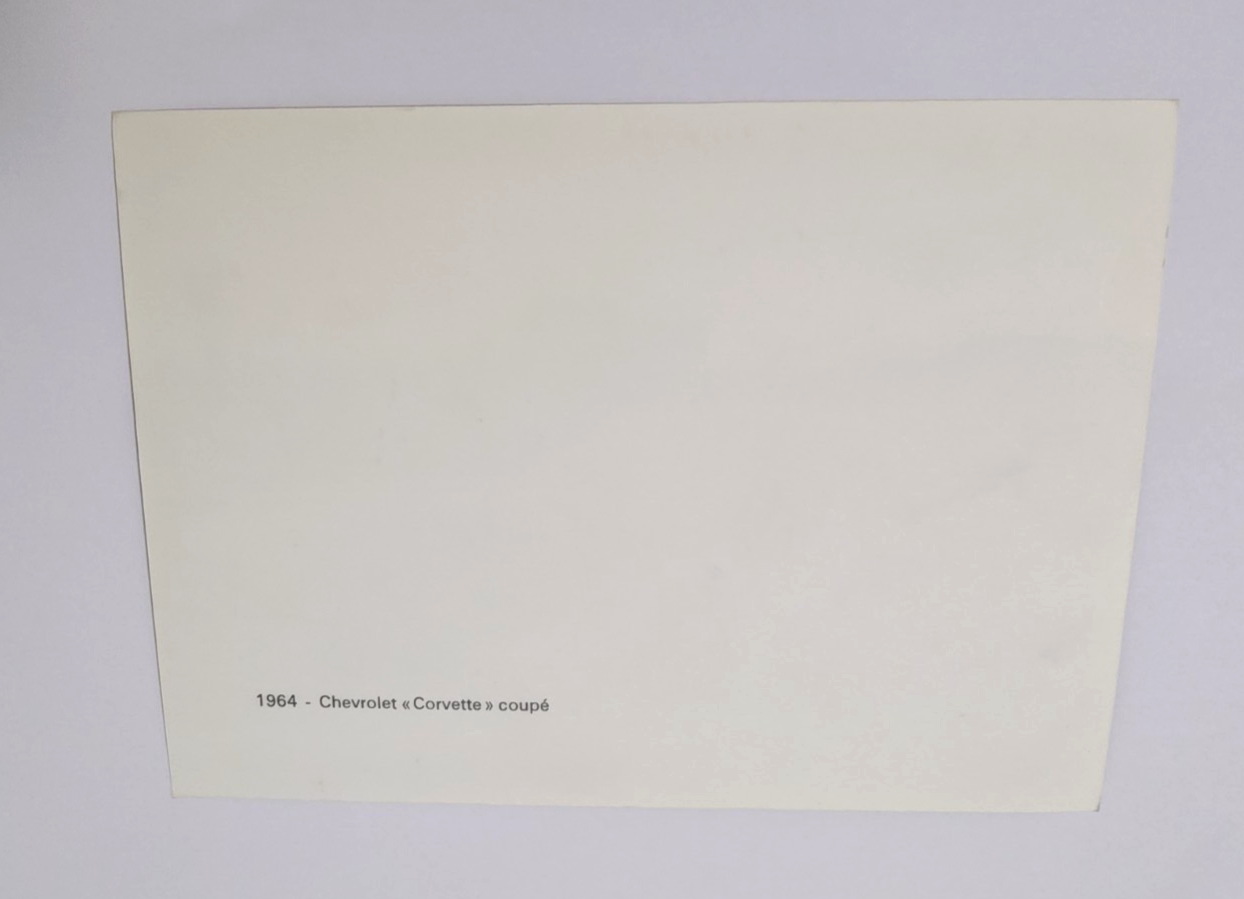 FOTO originale 1973 Chevrolet Corvette coupè PININFARINA 177x127 mm fronte