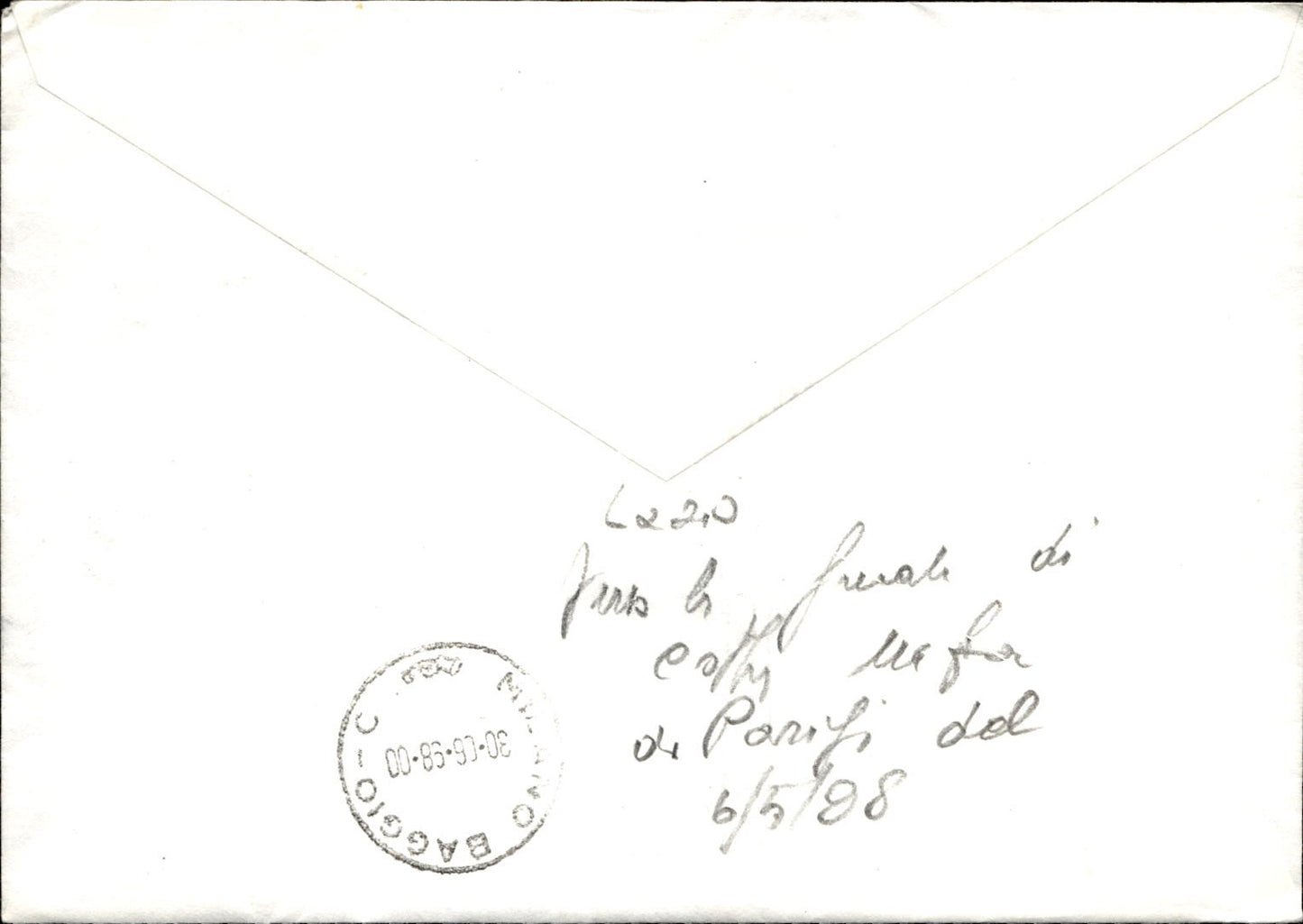 busta per cartolina postcard Calcio Milan Lazio Finale Coppa Annullo 29-4-1998