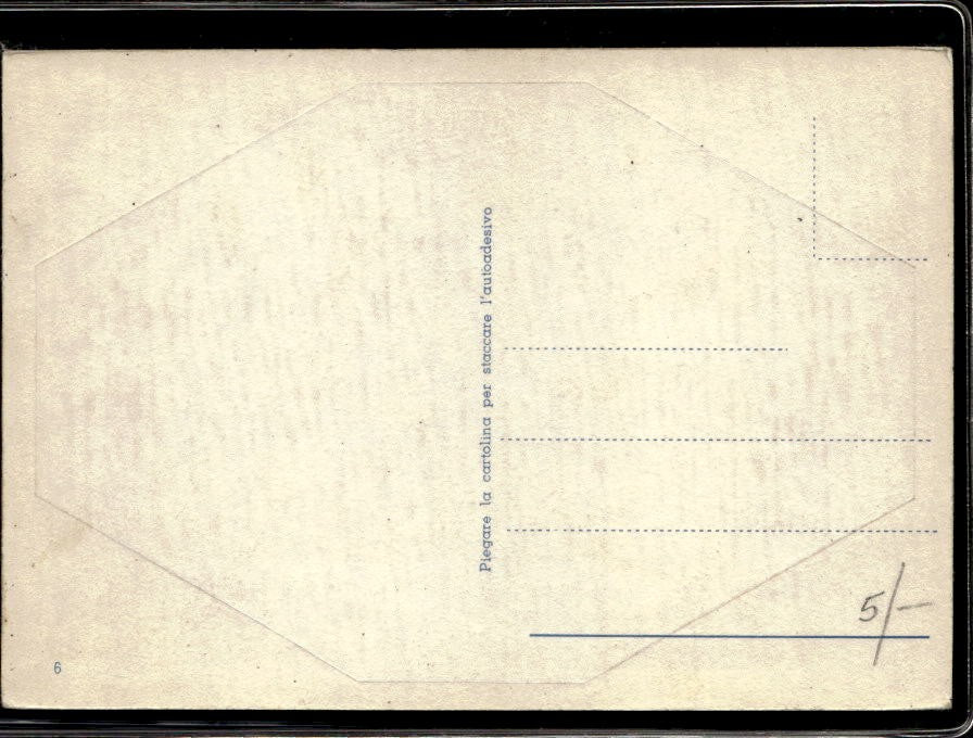 Cartolina Milan con autoadesivo (B)