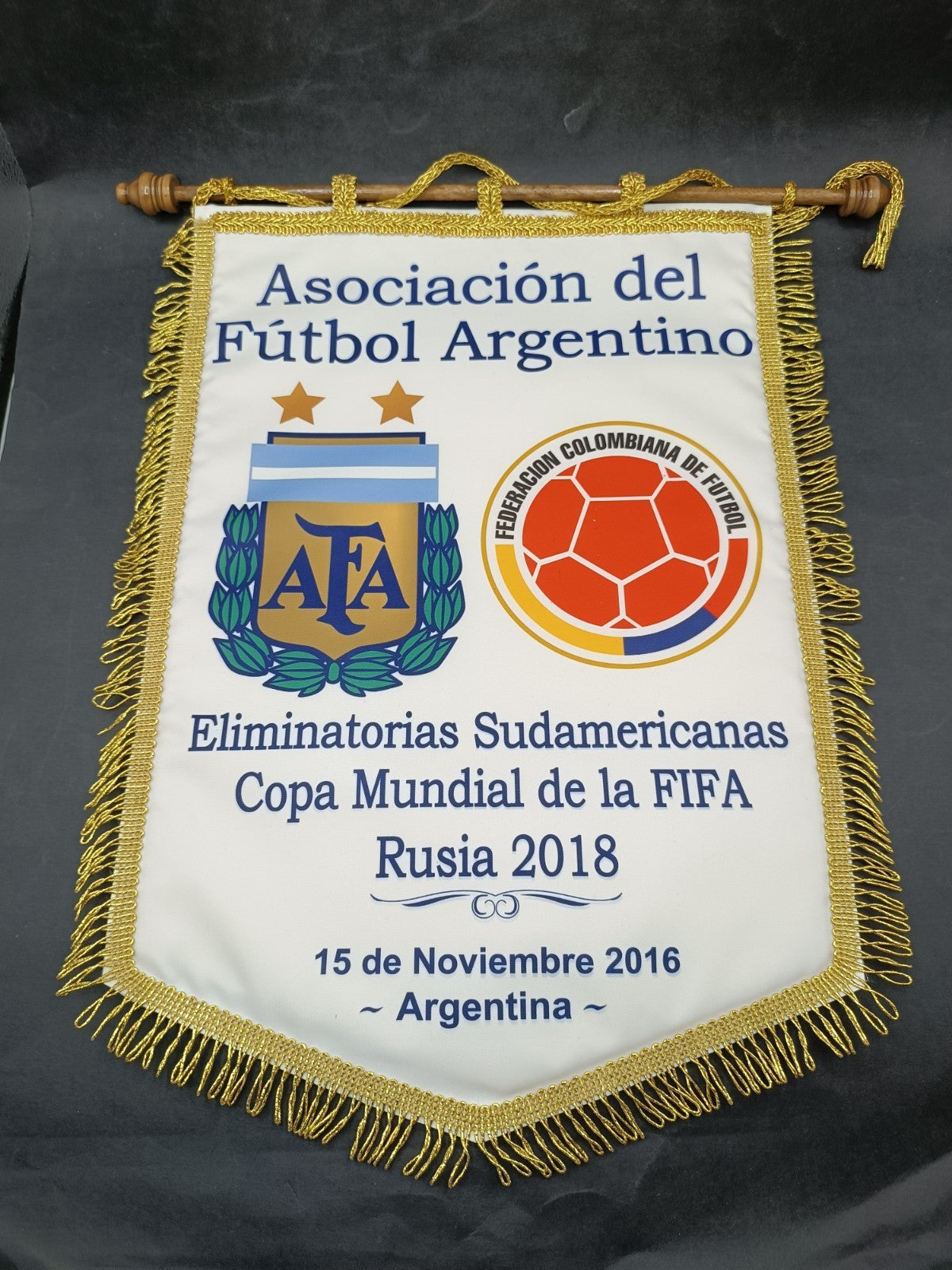 Gagliardetto Pennant Fanion Argentina Colombia qualificaz. Mondiali Russia 2018