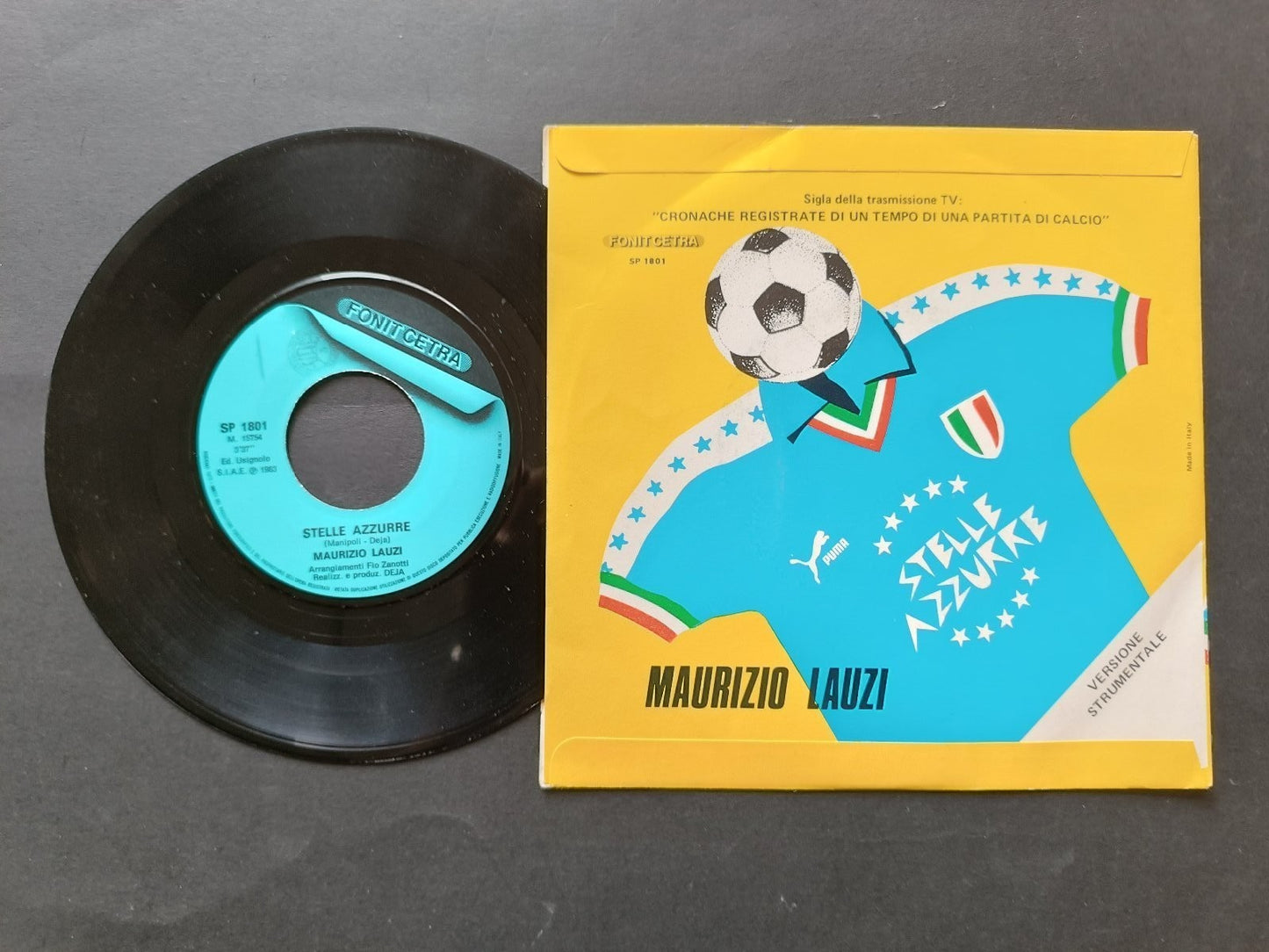 Vinile 45 giri Cronache Registrate Di Un Tempo Di Una Partita Di Calcio