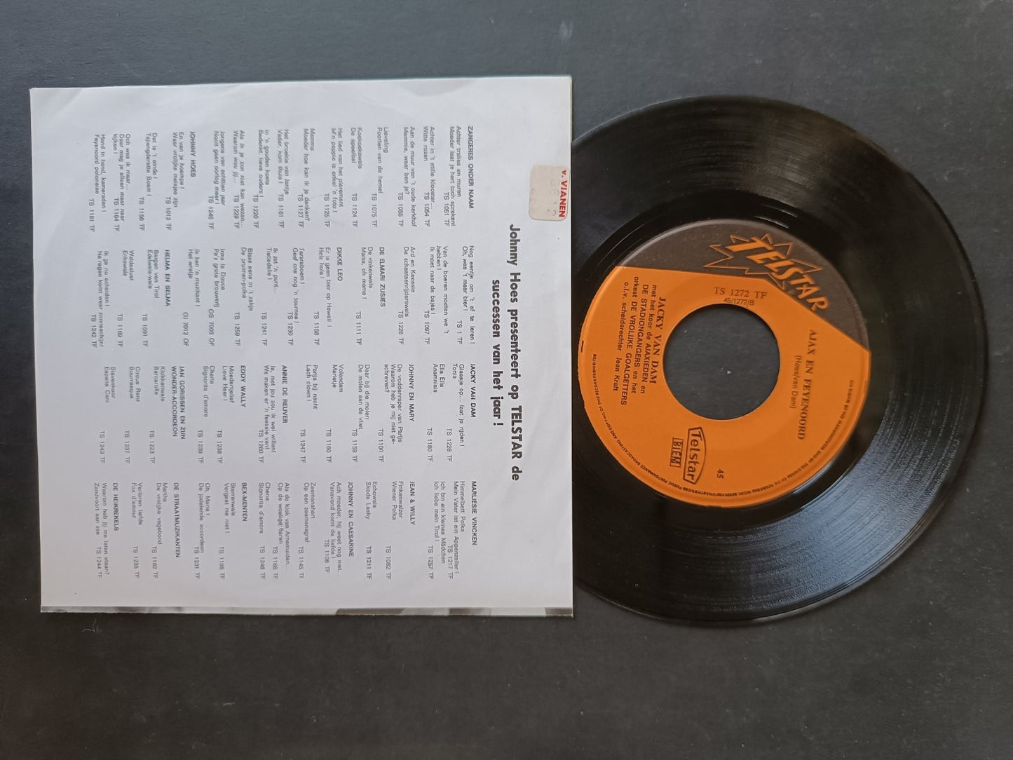 Vinile 45 giri CRUYFFIE! Ajax en Feyenoord