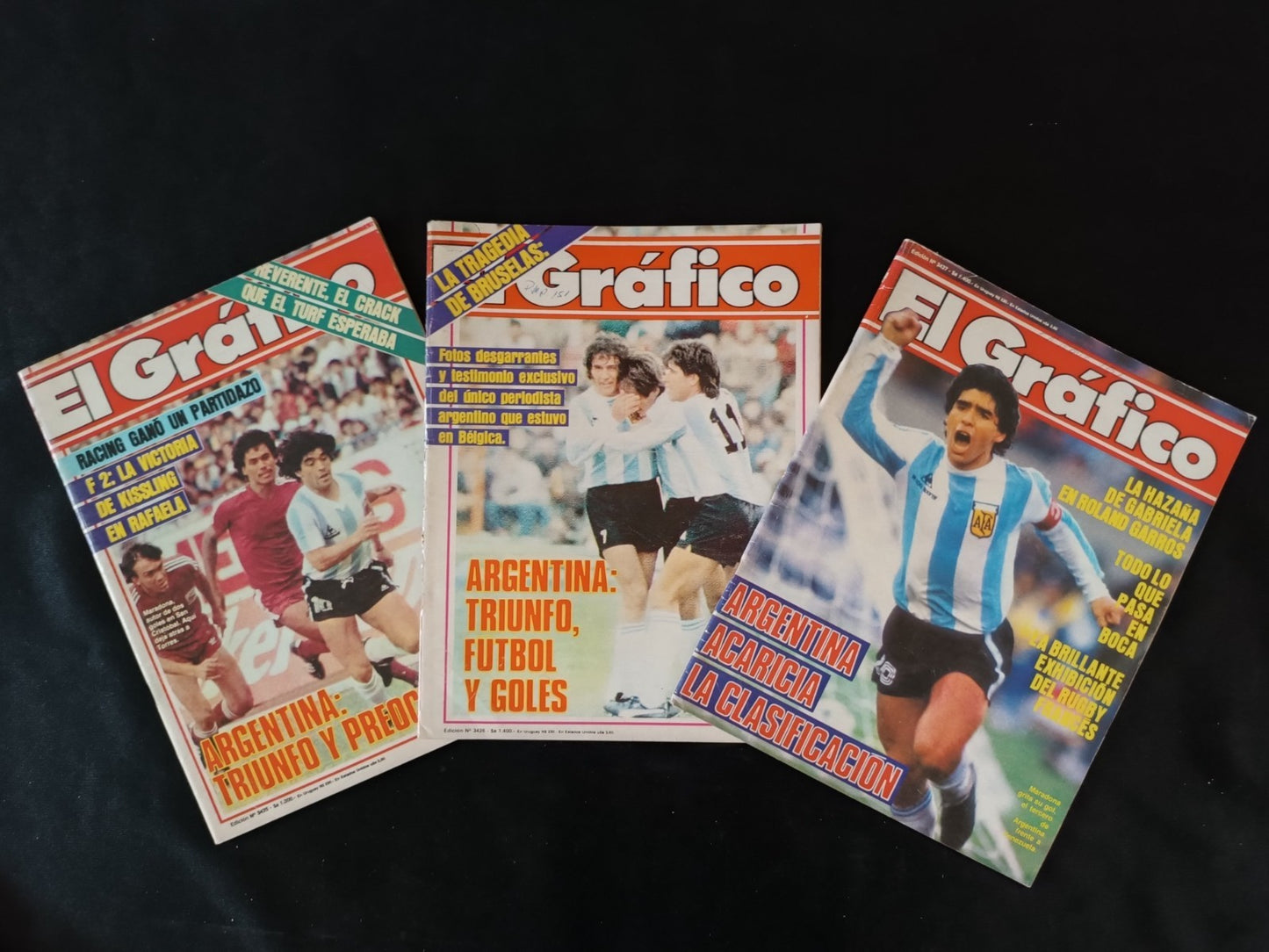 53 riviste annata 1985 El Grafico Maradona, Hagler, Passerella