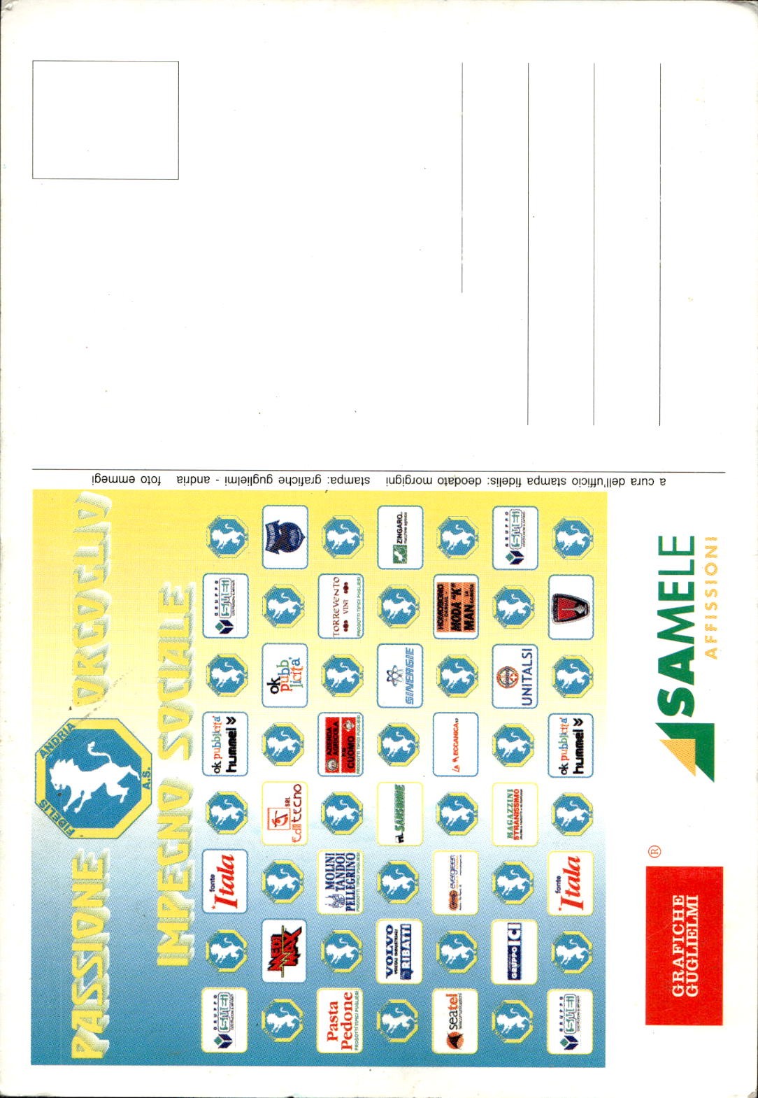 cartolina calciatori Fidelis Andria 2003/04