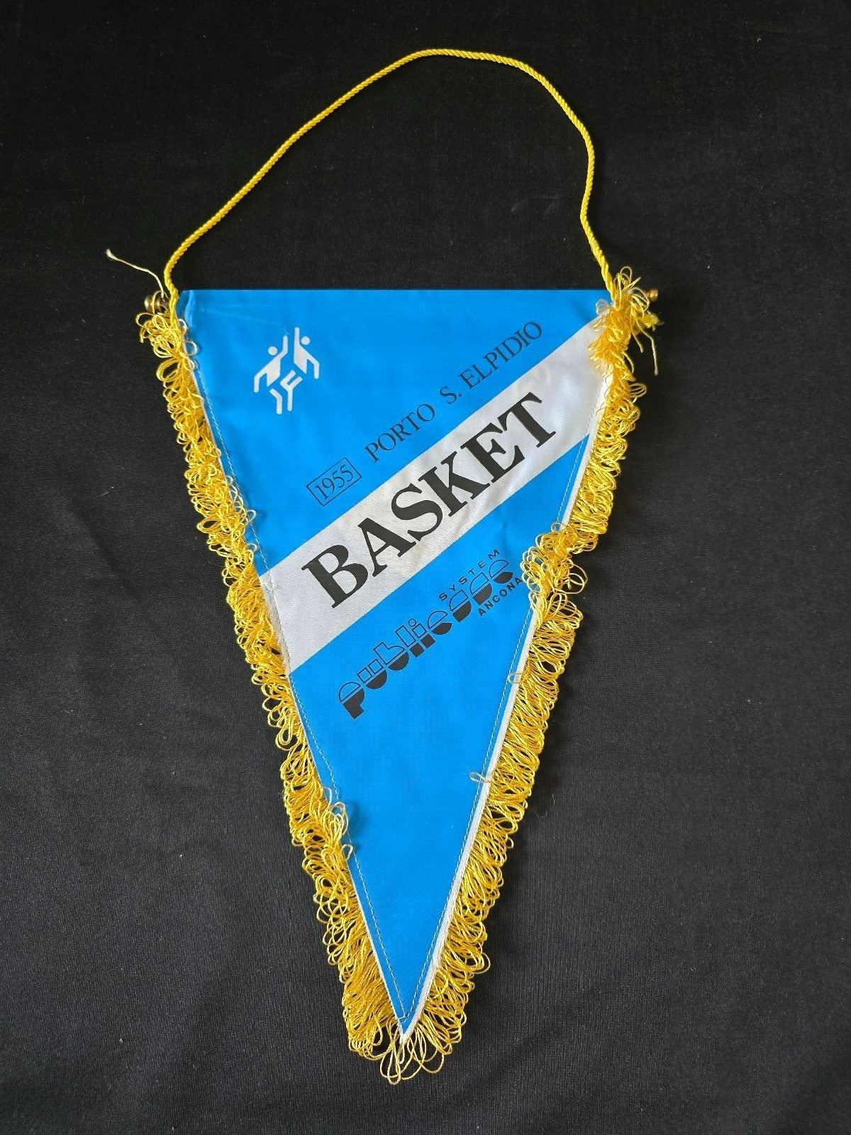 Gagliardetto Pennant 1955 Porto S. Elpidio Basket Publiesse originale
