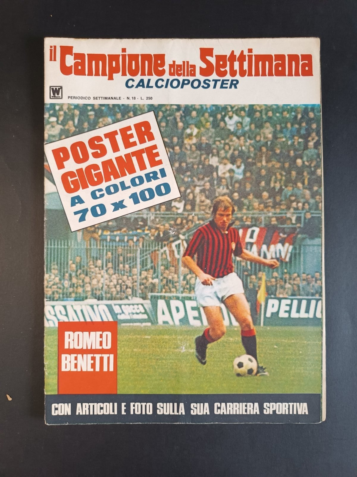 rivista/poster IL CAMPIONE della SETTIMANA n 18 - Benetti
