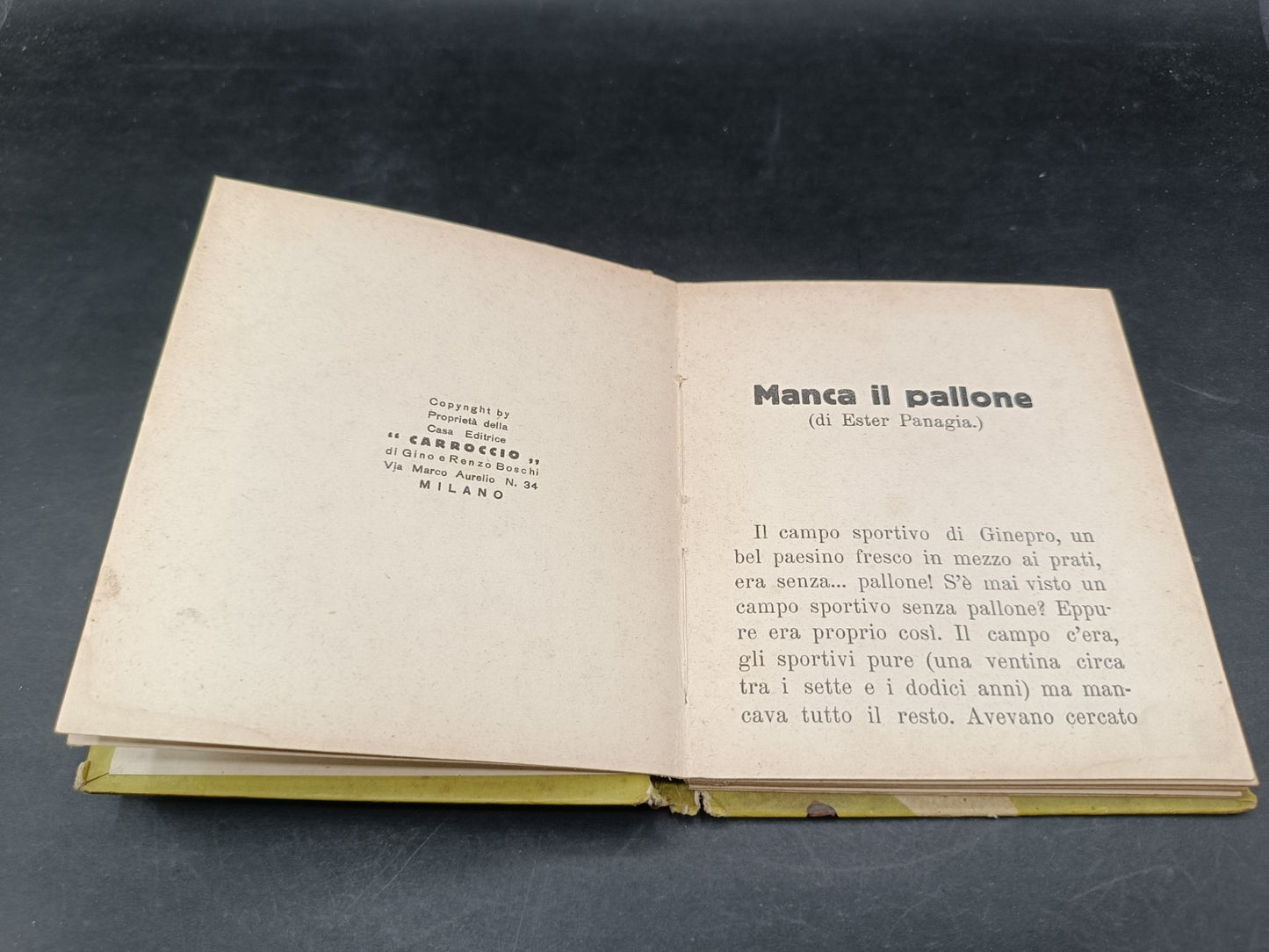 libro illustrato Manca il pallone di Ester Panagia Carroccio Milano