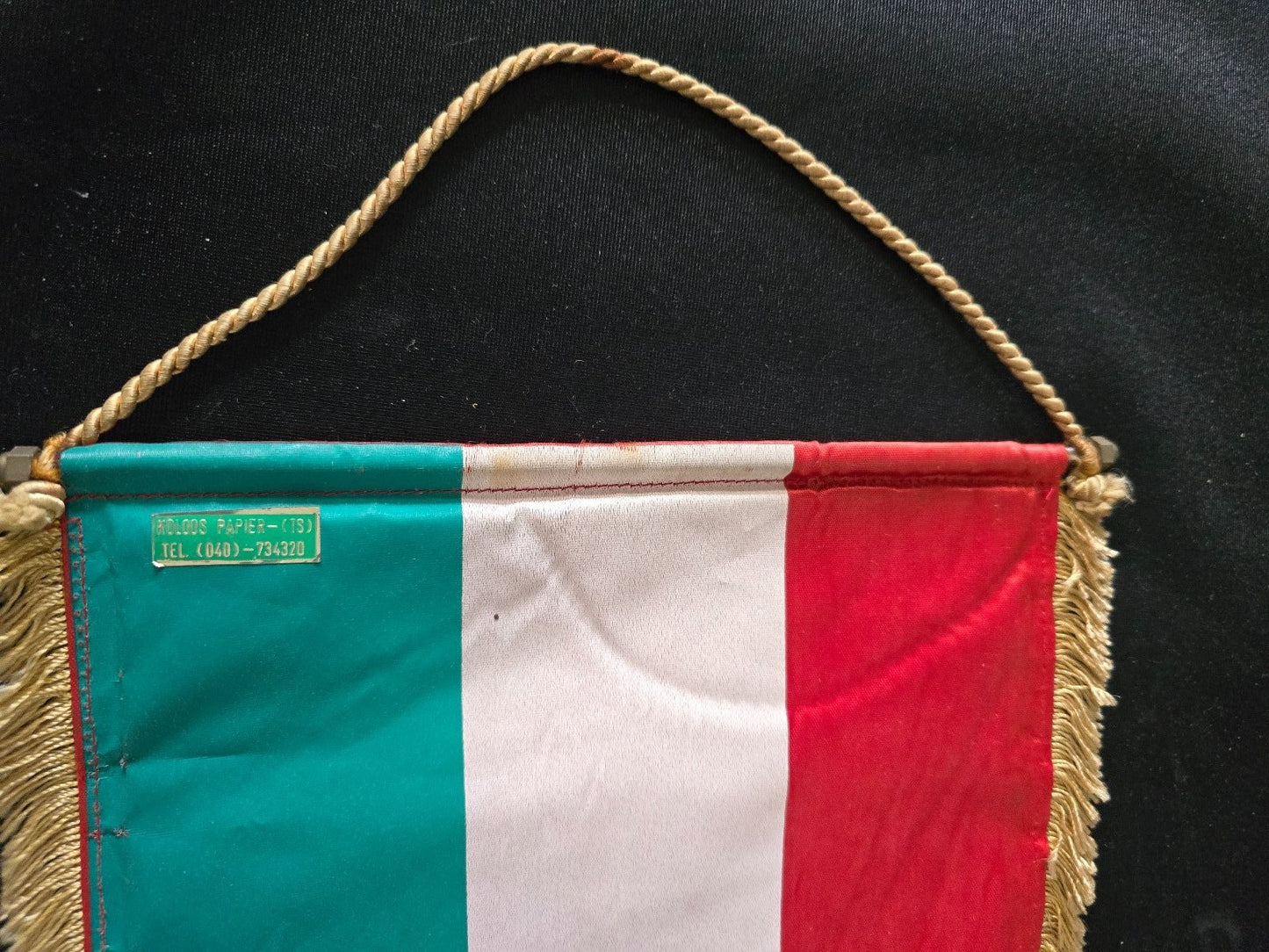 Gagliardetto pennant Unione Sportiva Triestina Calcio 1918 in tessuto