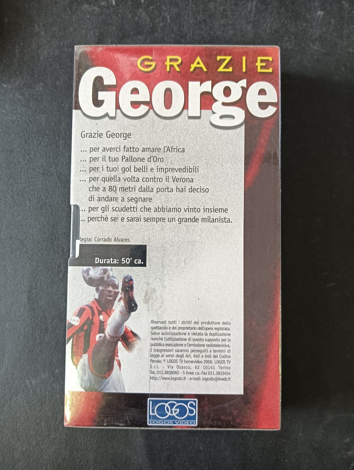 VHS GRAZIE GEORGE Logos Video