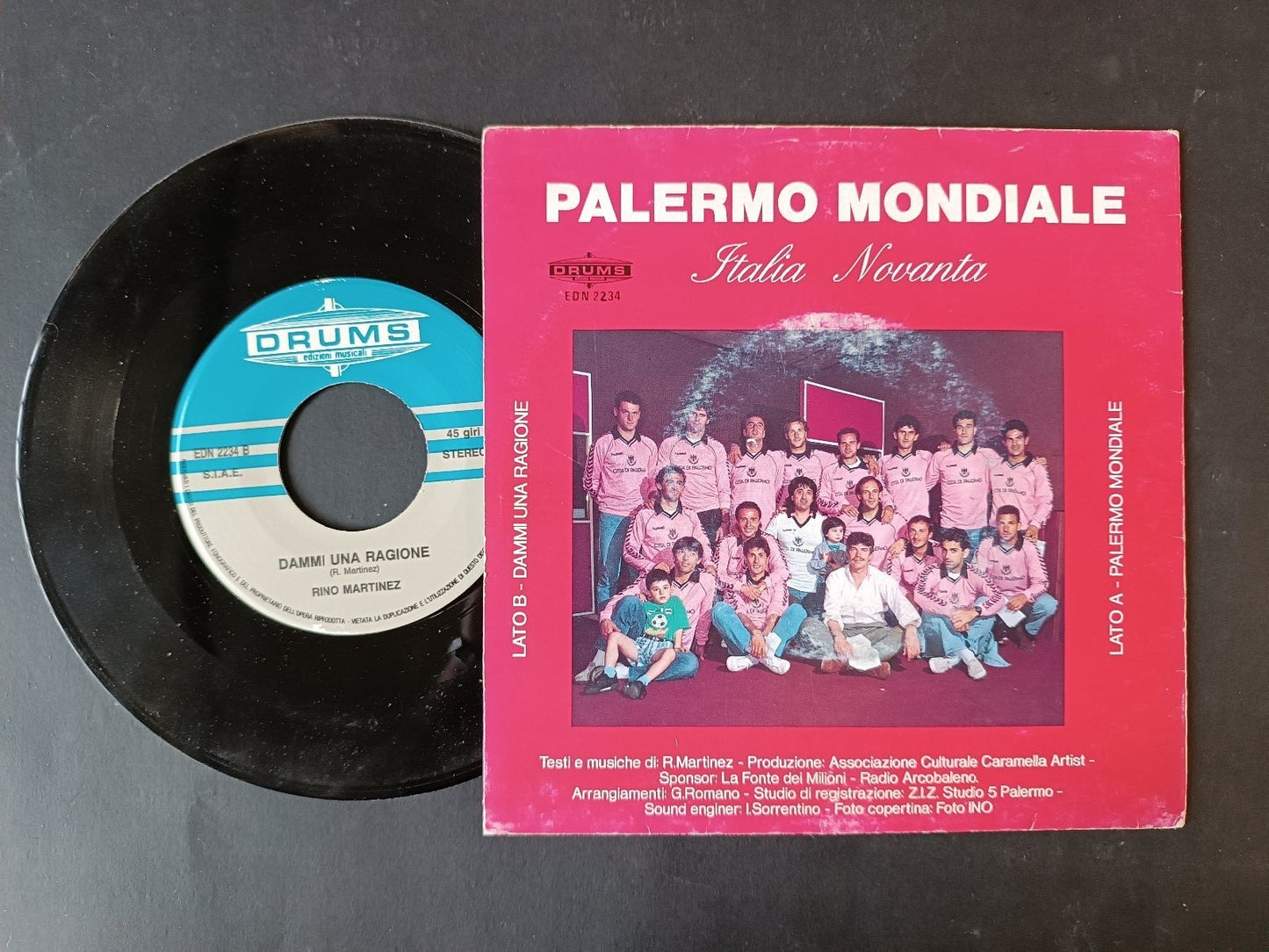 Vinile 45 giri PALERMO MONDIALE 1990