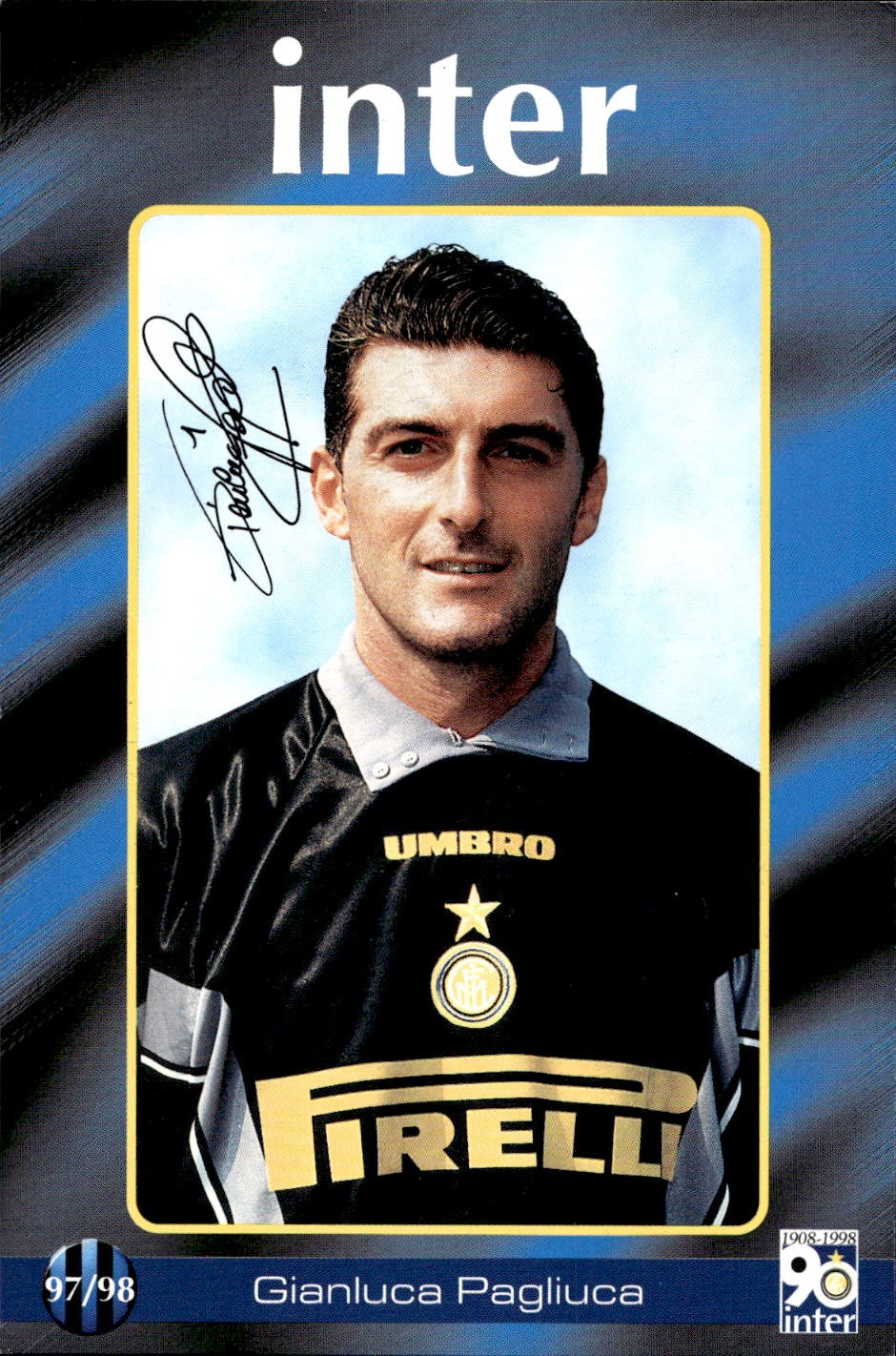 cartolina calciatori Inter 97/98 Pagliuca