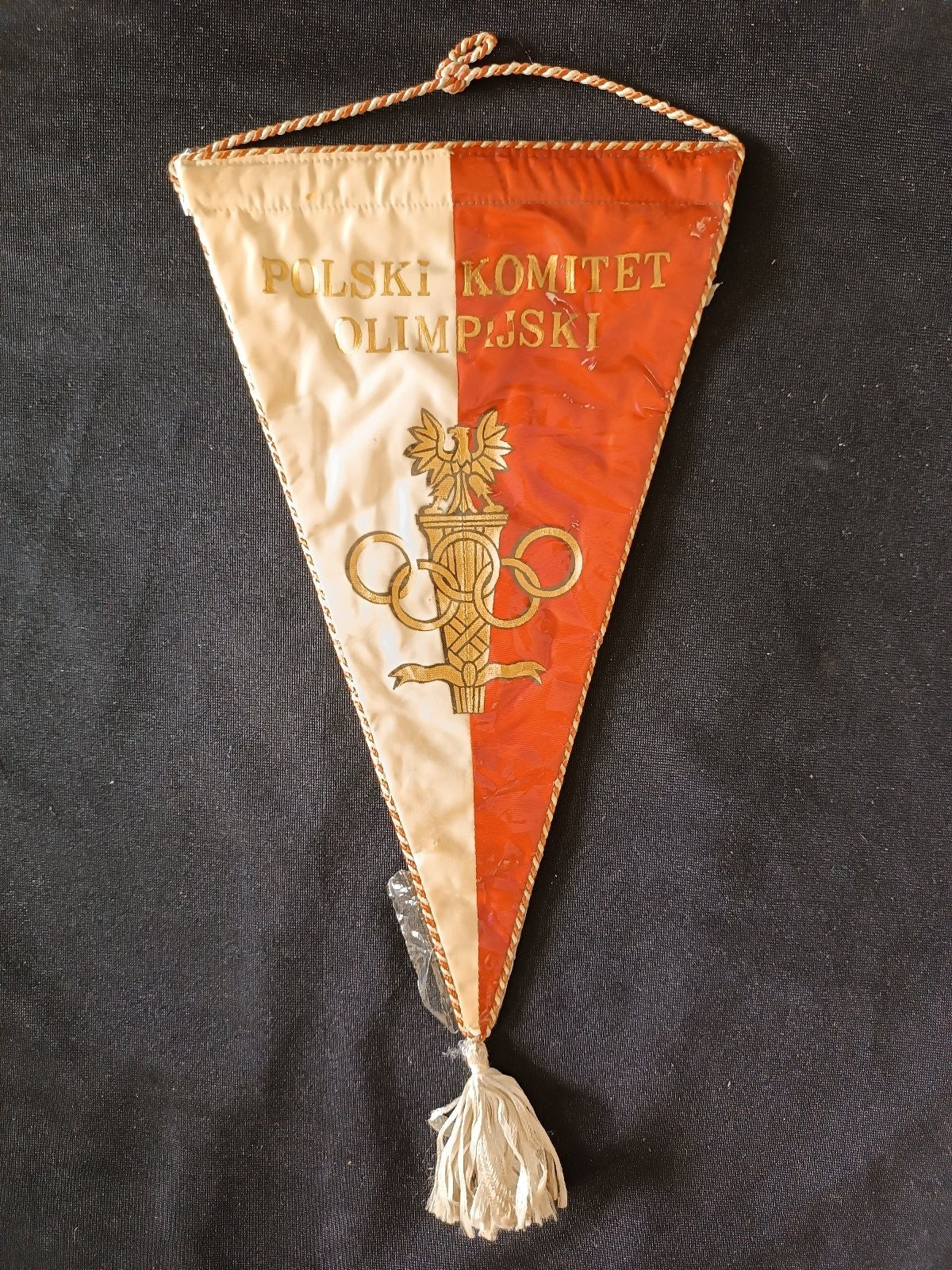 Gagliardetto Pennant Copa Latina Baloncesto FIBA Philips Madrid 1966 Vintage