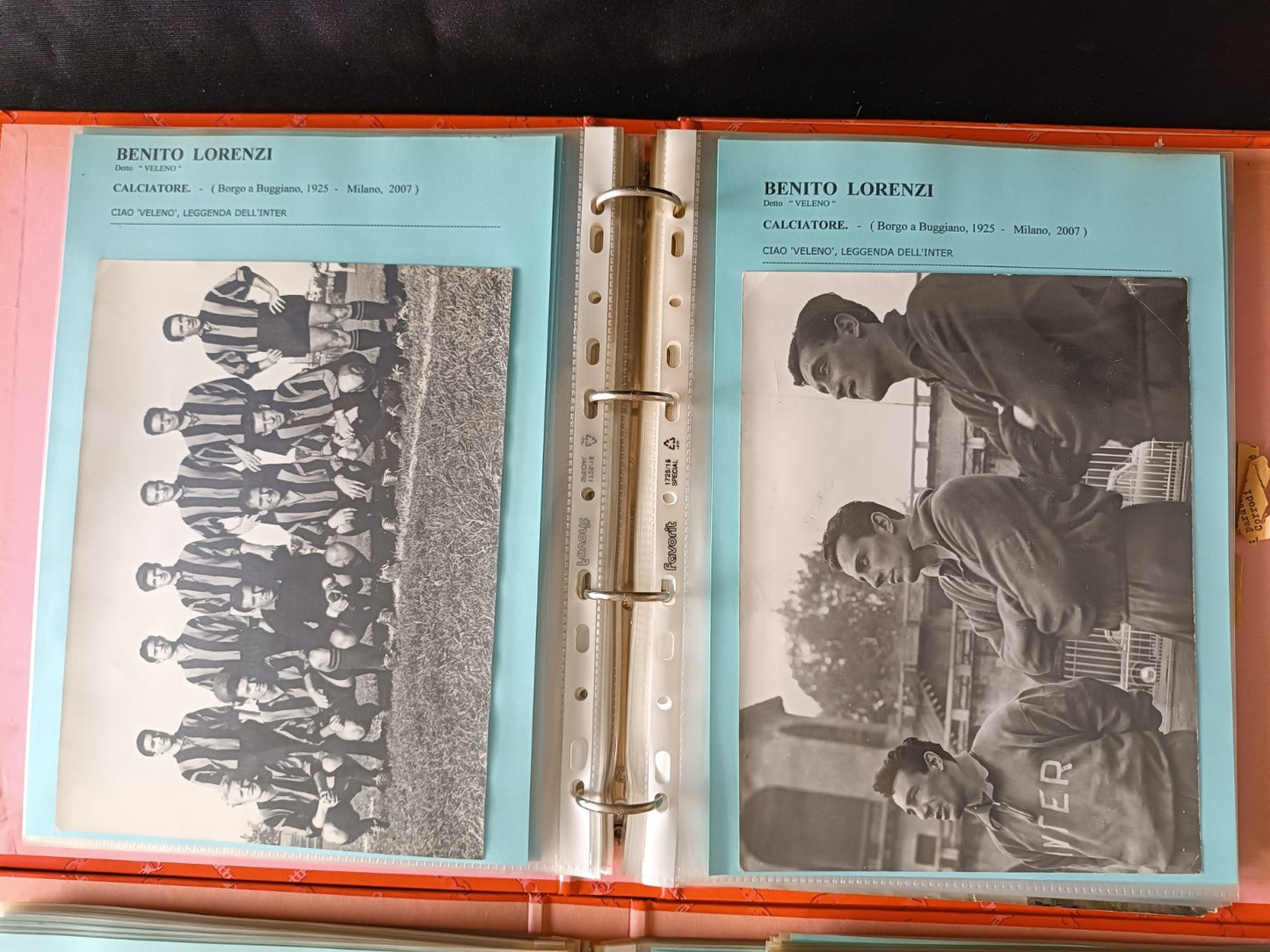 Collezione 314 foto orginali Lorenzi Benito Inter