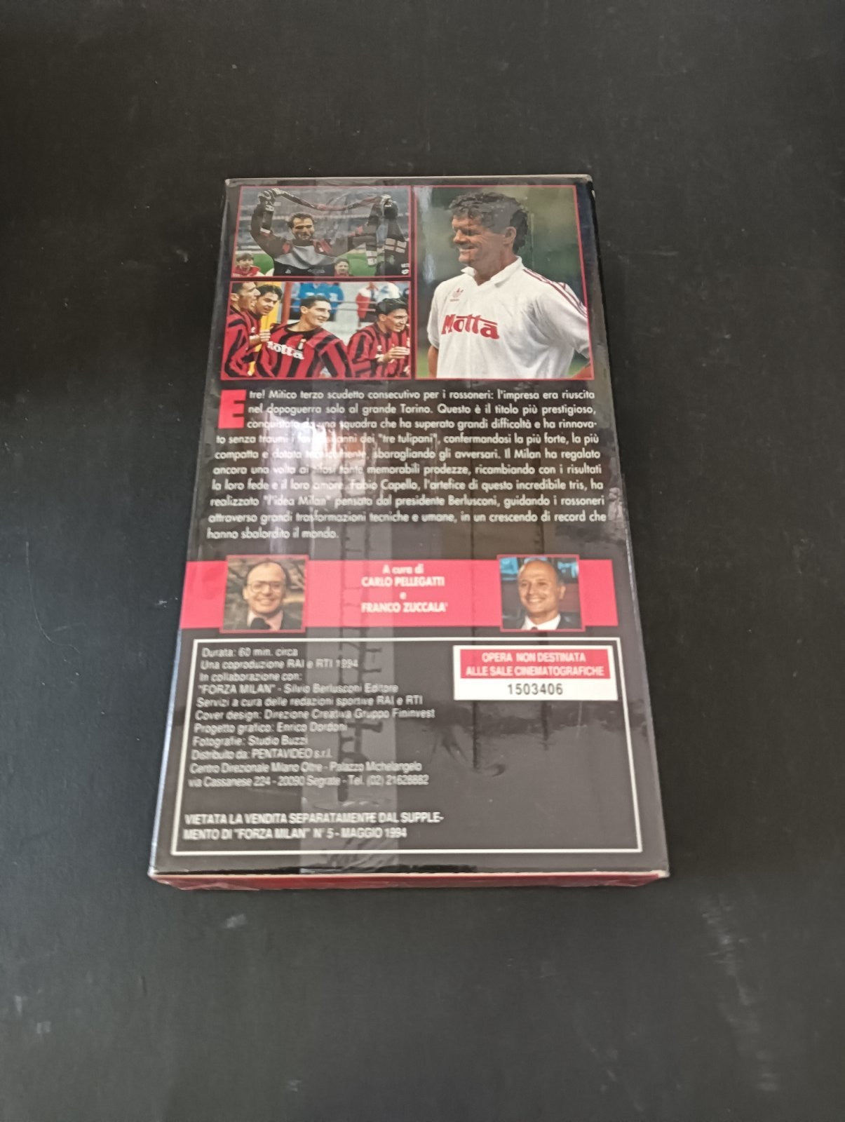 VHS UNO, DUE, TRE MILAN! Video Rai