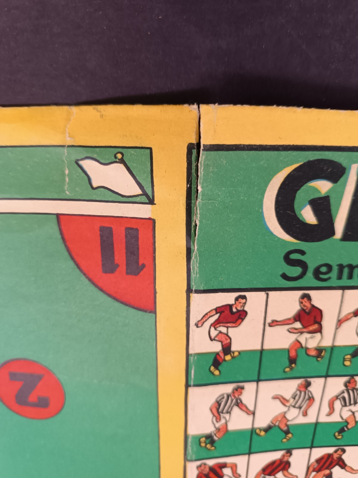 MANIFESTO GIOCO del FOOTBALL cm 100x70 circa