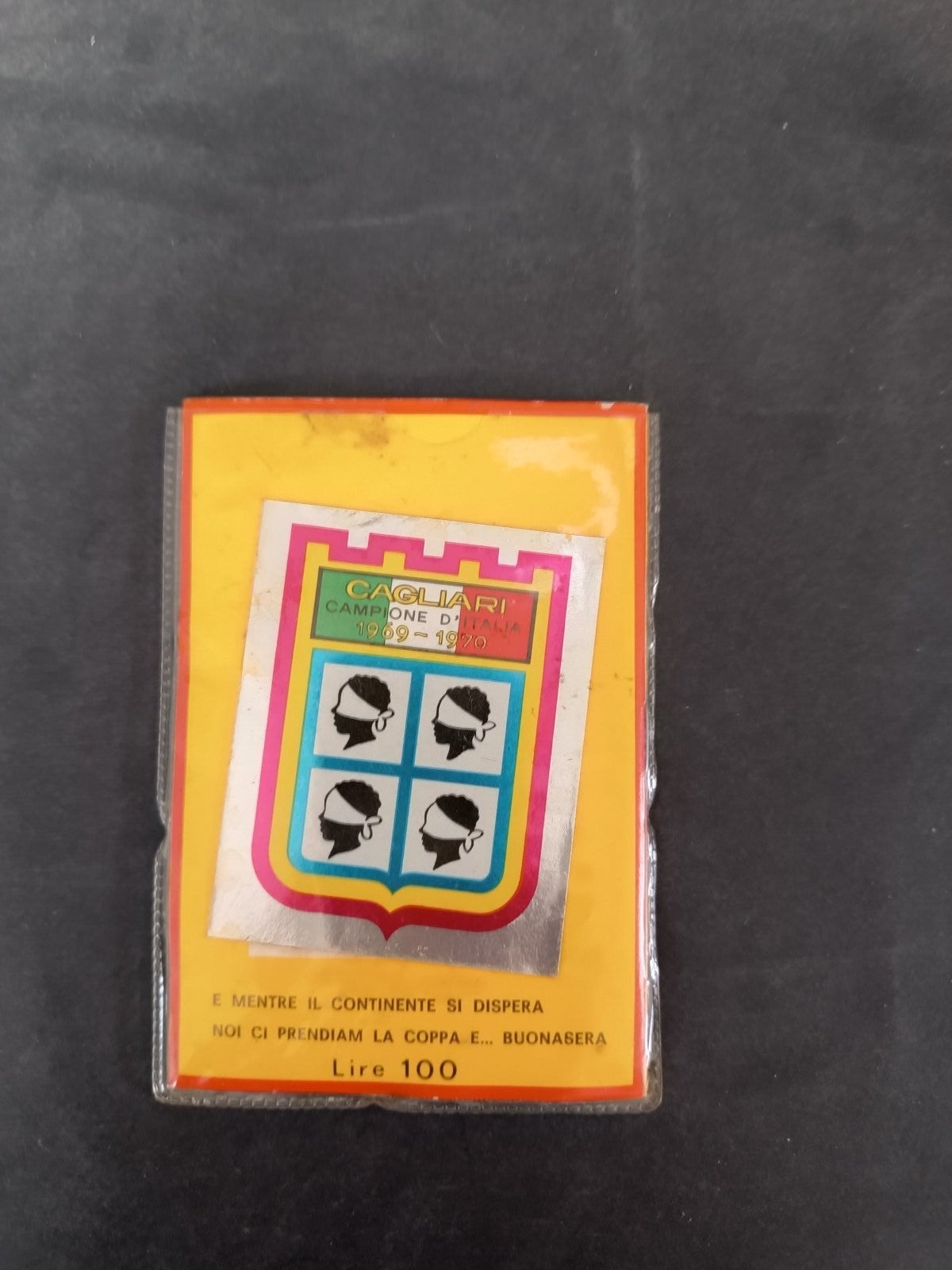 Cagliari 1971/72 Campione d'Italia 1969/70 mini album con figurine
