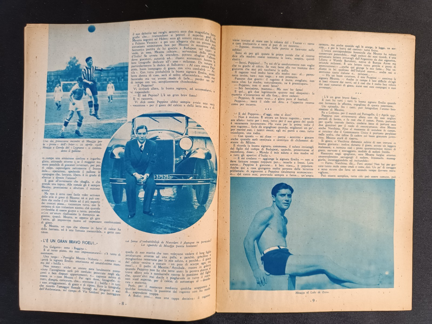 rivista COSMOS suppl Excelsior MEAZZA - n 7 anno 1933 - ed Vitagliano