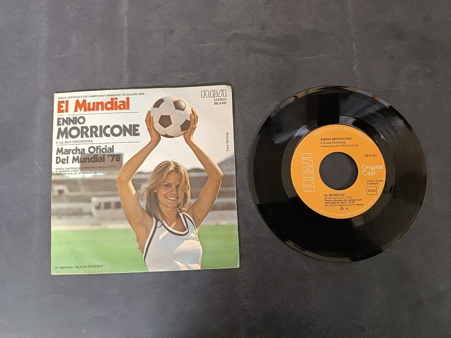 disco 45 giri El Mundial Ennio Morricome inno ufficiale Mundial 78 argentina