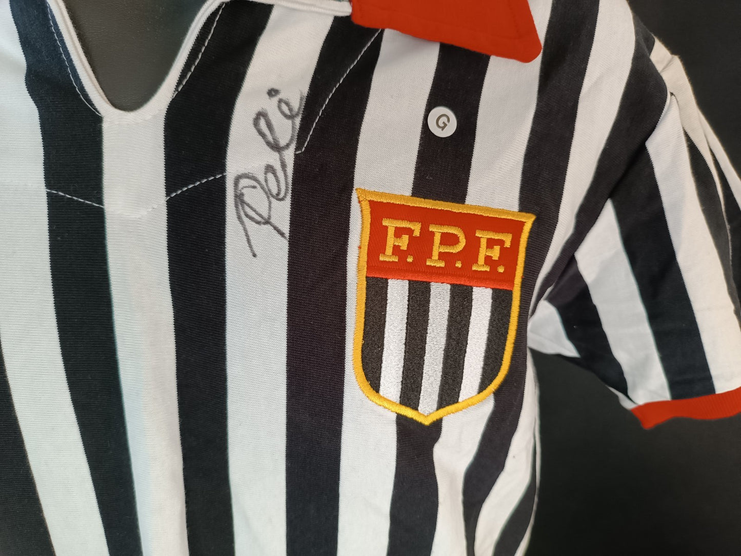 Maglietta Pele Santos Autografata Pelegacy
