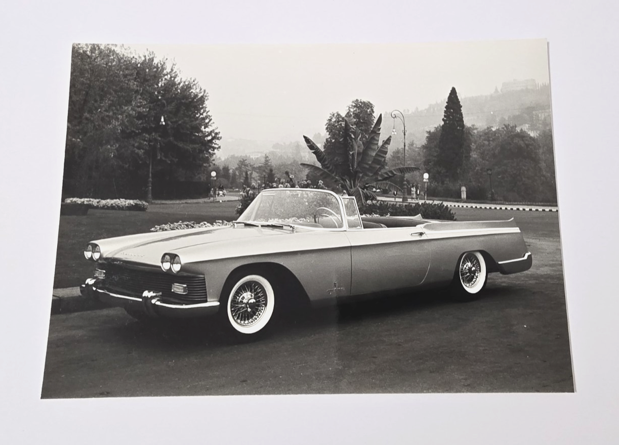 FOTO originale 1958 Cadillac Cabriolet PININFARINA 177x127 mm fronte