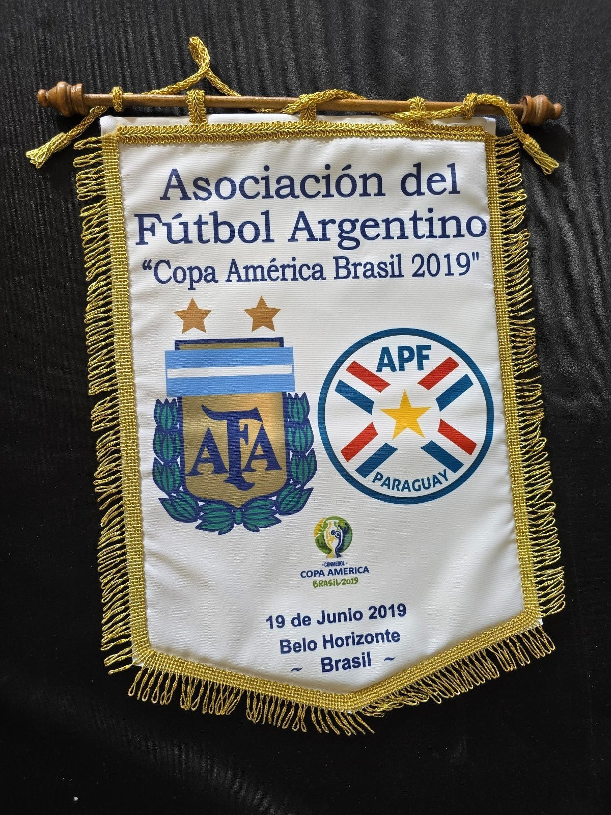 Gagliardetto pennant banderin Argentina Vs Paraguay Copa America 2019 FUTBOL L