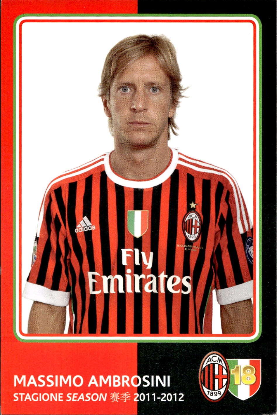 cartolina postcard Calcio Milan 2011-12 - Ambrosini