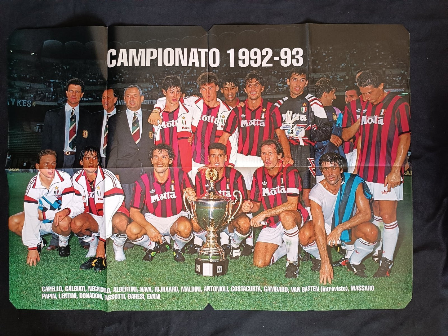 poster MILAN CAMPIONATO 1992-93 (100x70 cm)