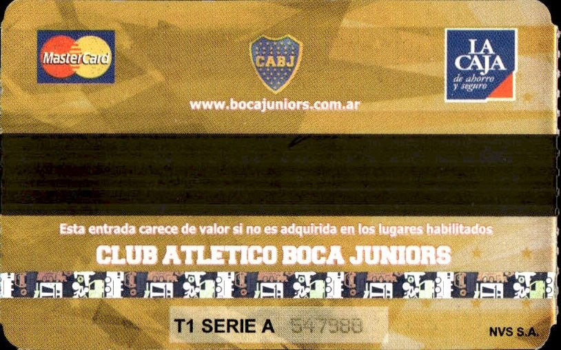 biglietto stadio BOCA JRS VS CHACARITA JRS 547988