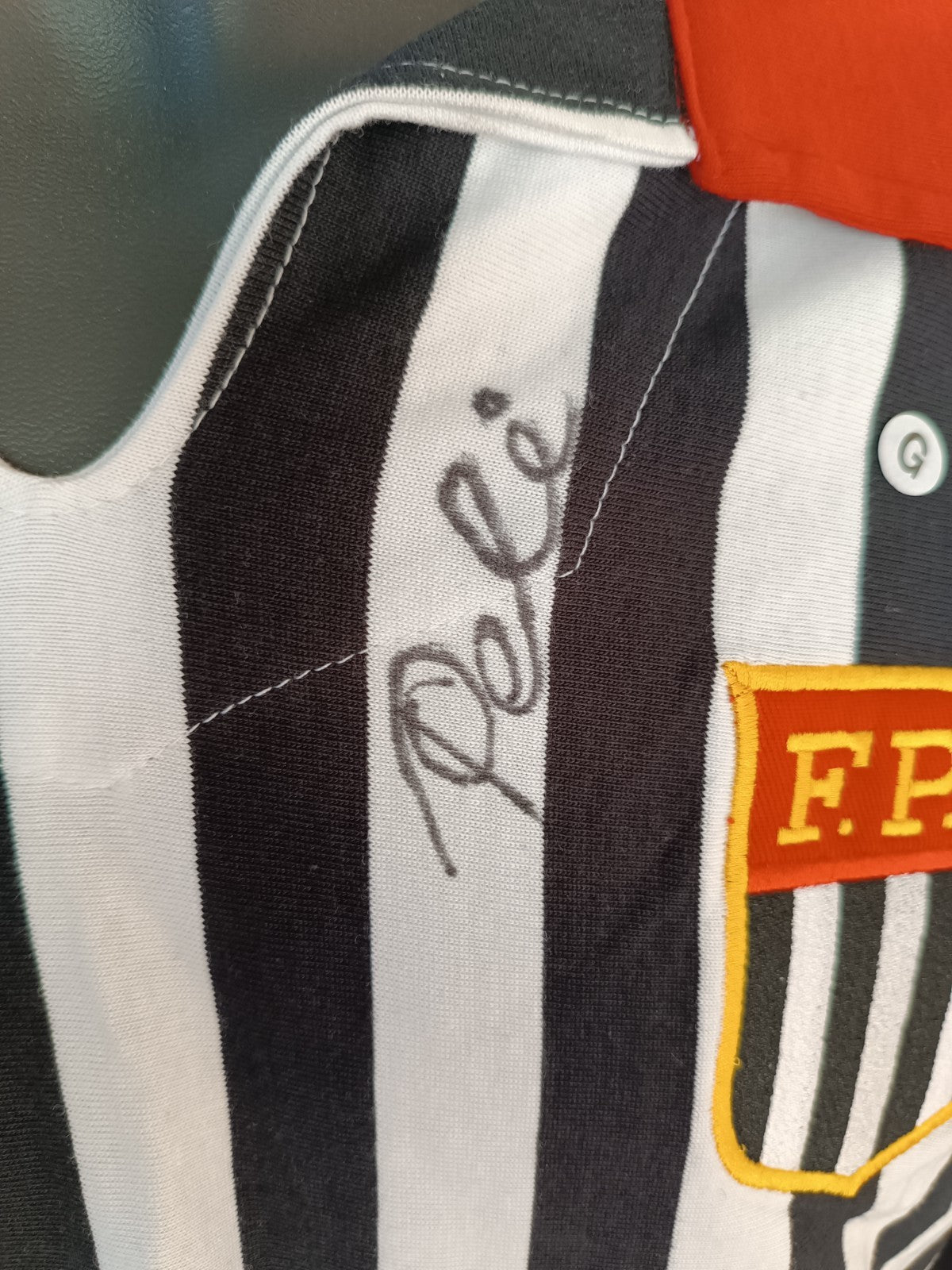 Maglietta Pele Santos Autografata Pelegacy