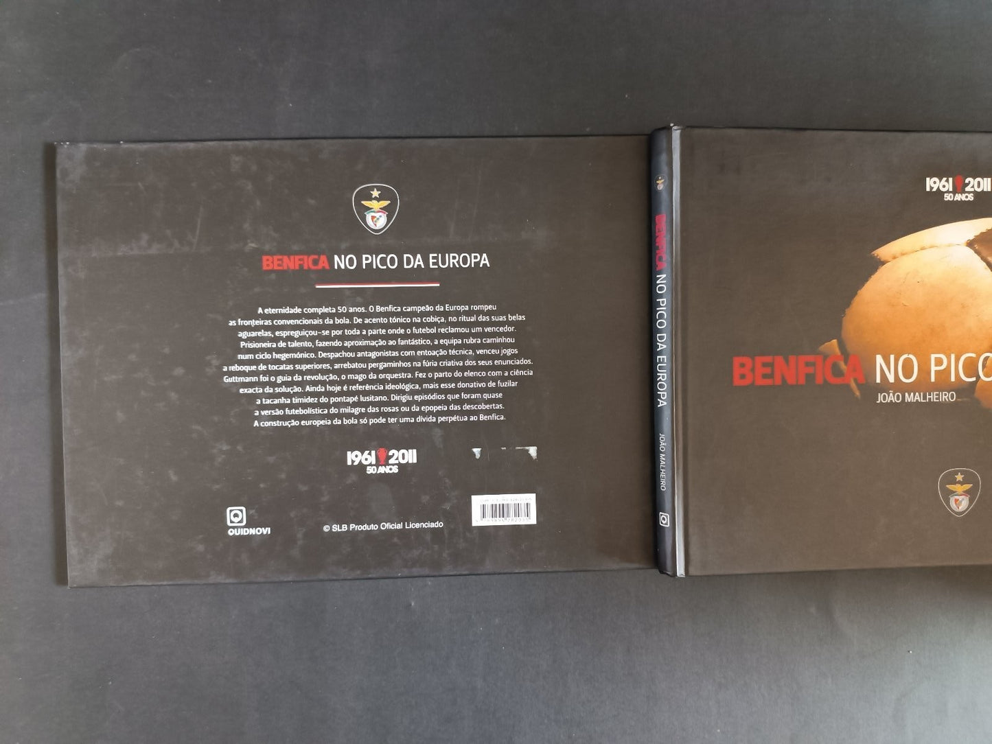 libro BENFICA No pico da europa 1961-2011 50 anos