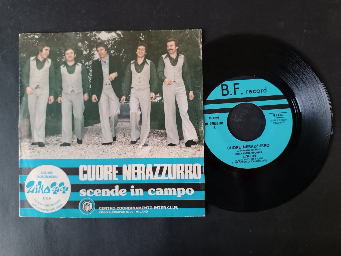 Vinile 45 giri CUORE NERAZZURRO