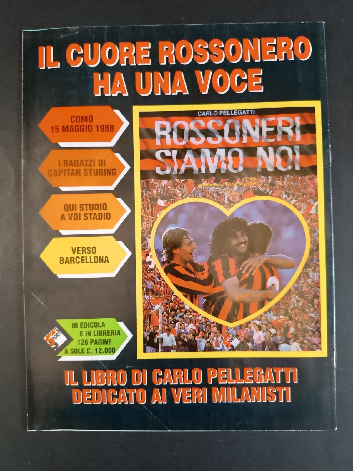 programma ufficiale OGGI MILAN 04 giugno 1989 Roma copertina Galli