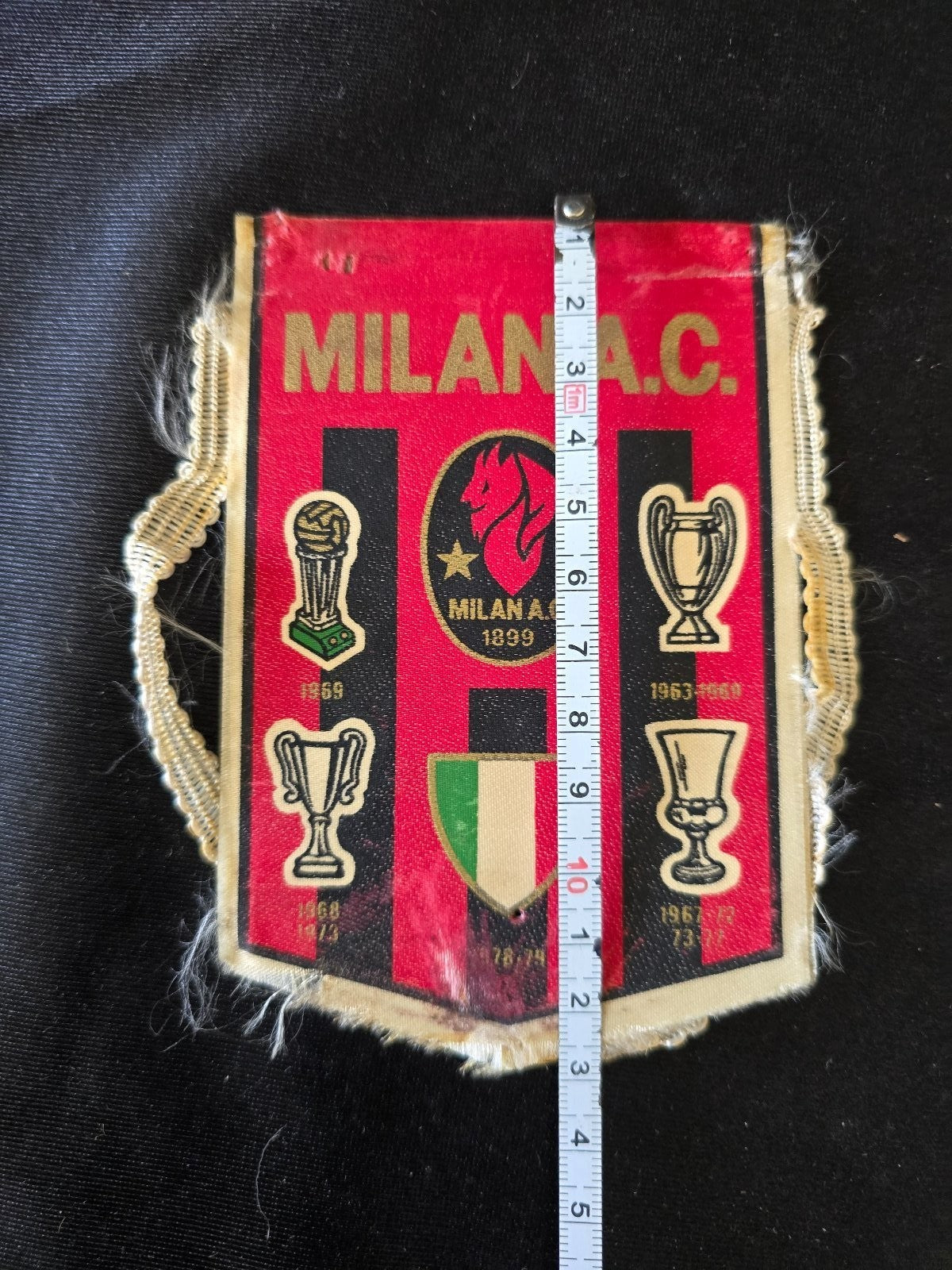 A.C. Milan 1899 mini gagliardetto anni 60/70 5