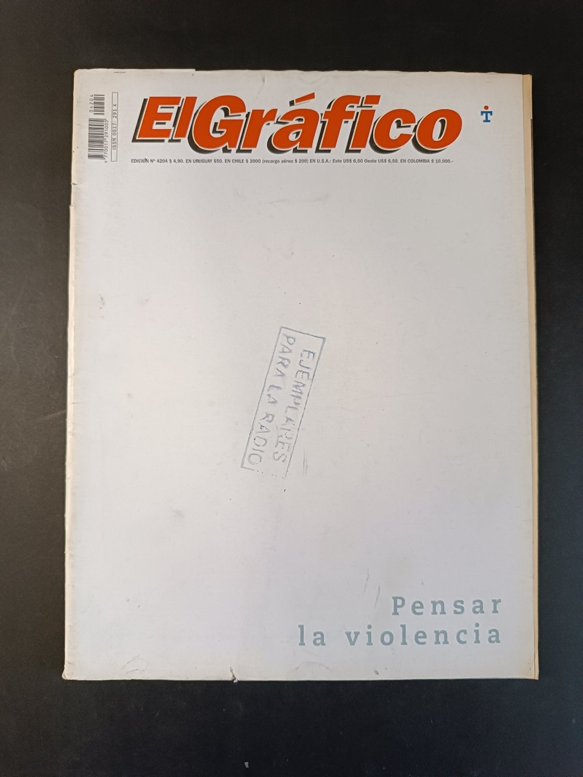 Rivista EL GRAFICO numero 4204 anno 2000 Crespo (con poster)